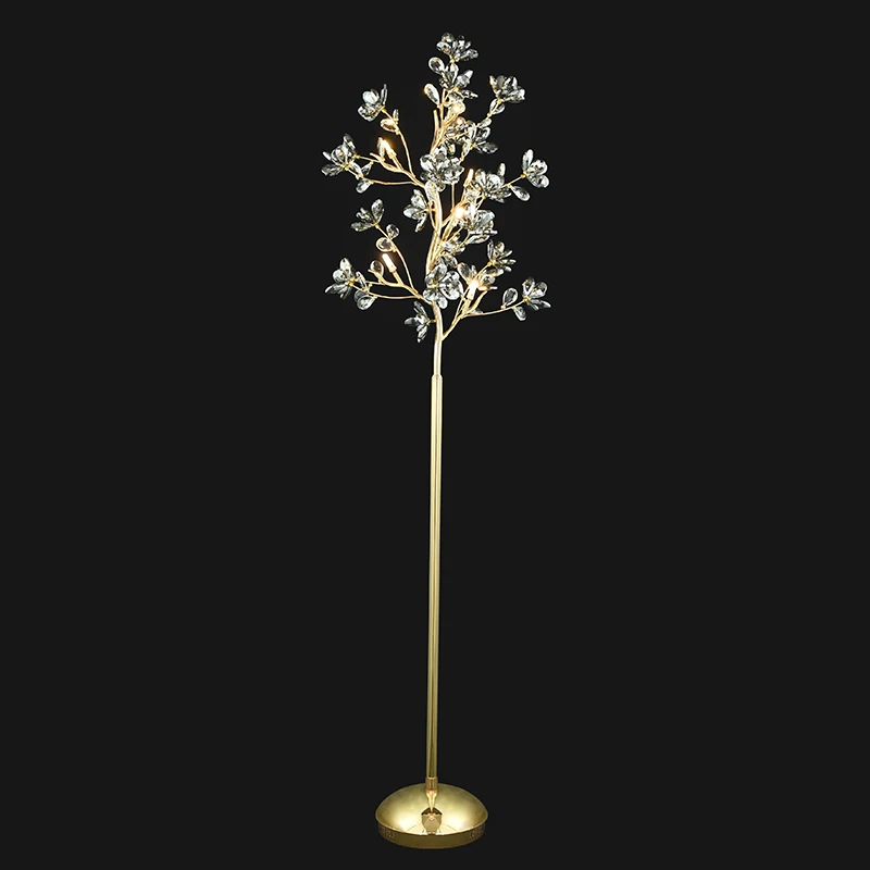 Dining room Led Floor Lamp Crystal table light G4 led desk Lamps Living Room crystal Light reading wedding Standing | Лампы и