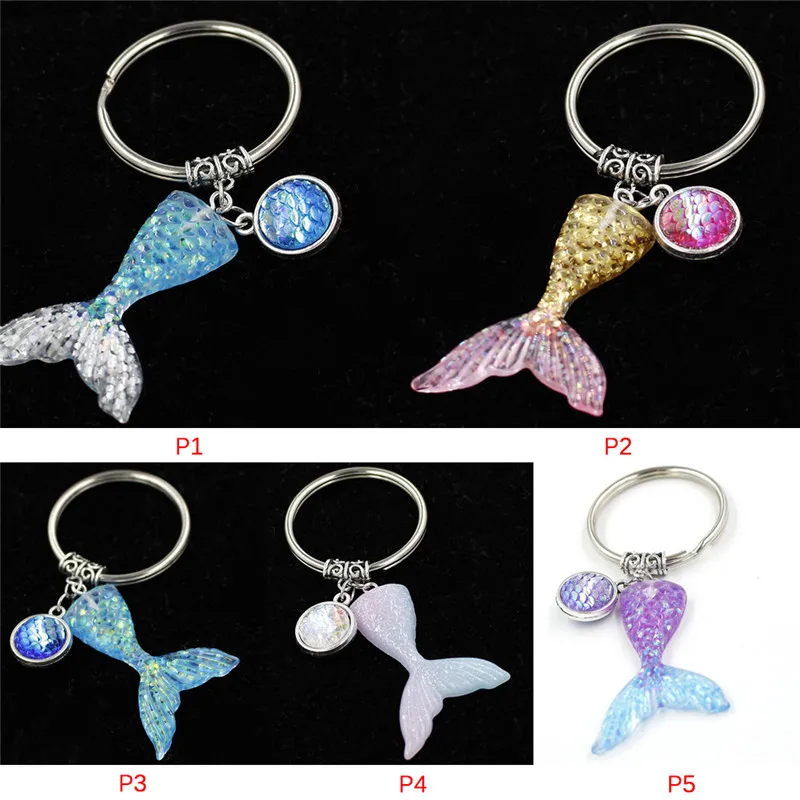 2018 модный брелок с хвостом русалки женский Русалка рыбья чешуя Хвост Подвеска