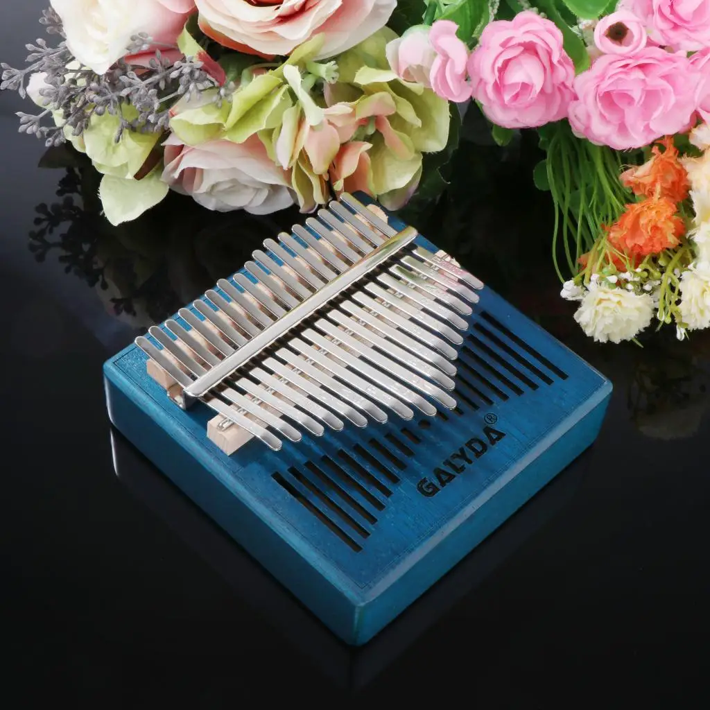 Kalimba 17 клавиш большой палец пианино красное дерево Mbira подарок с сумкой