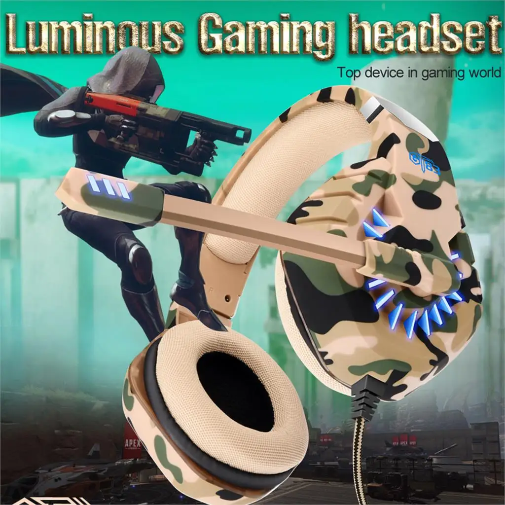 

NEW Headphones Stereo Gaming Headset With Microphone For PC PS4 Phone Usb 3.5mm Noise Reduction Low Accent Earphones
