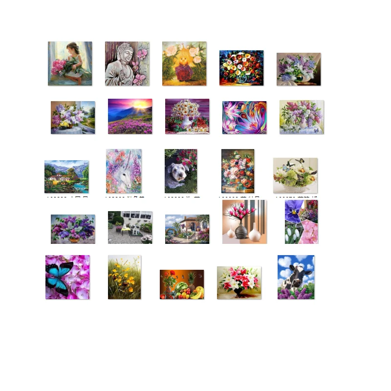 

A33809 цветочный пазл вышивка крестиком комплект люди 18ct 14ct 11ct количество холсты стежков вышивка DIY ручной рукоделие