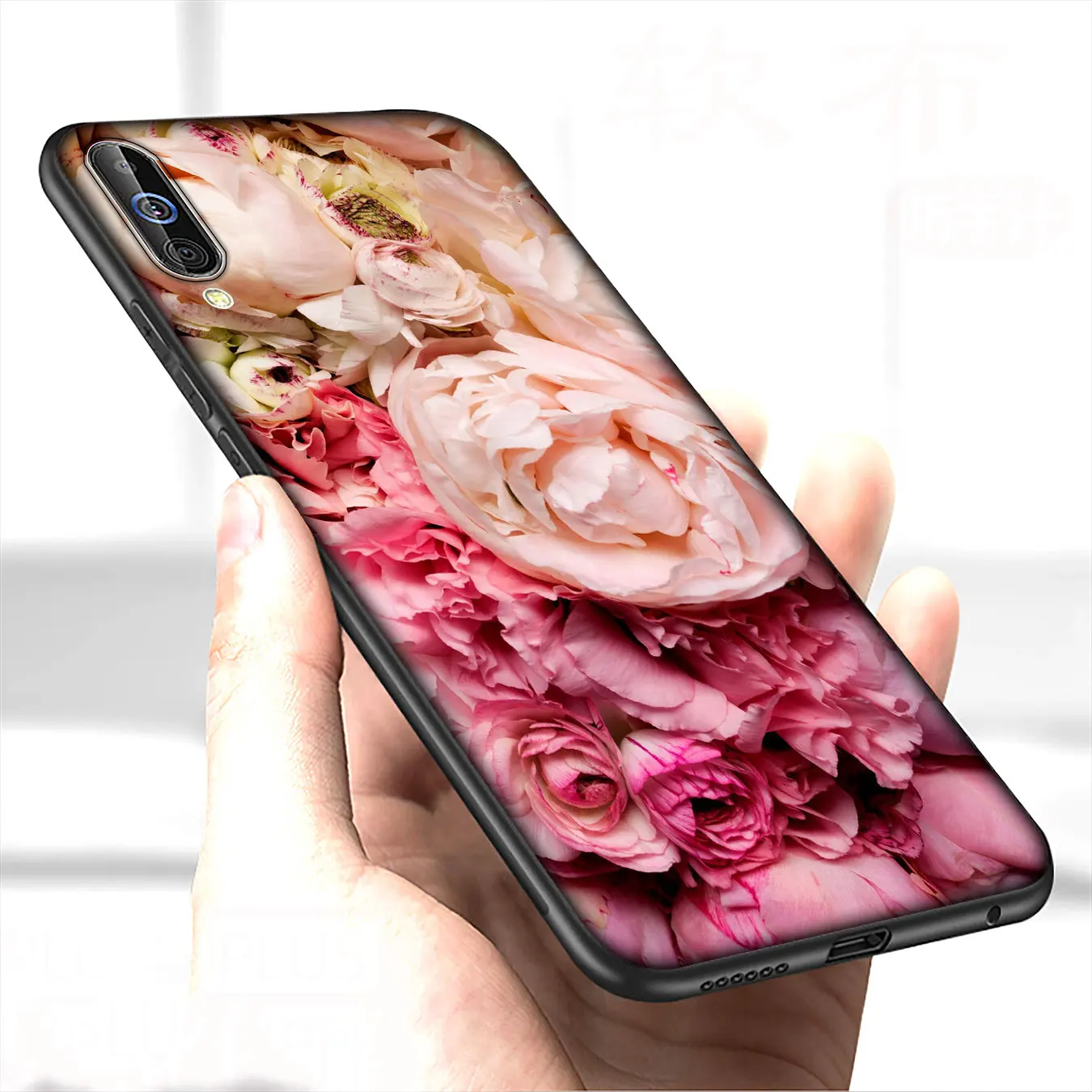 infinity on Purple Lotus flower peony Soft Case for Samsung Galaxy A70 A60 A50 A40 A30 A20 A10 A70S A50S A30S A20S A10S A20E |