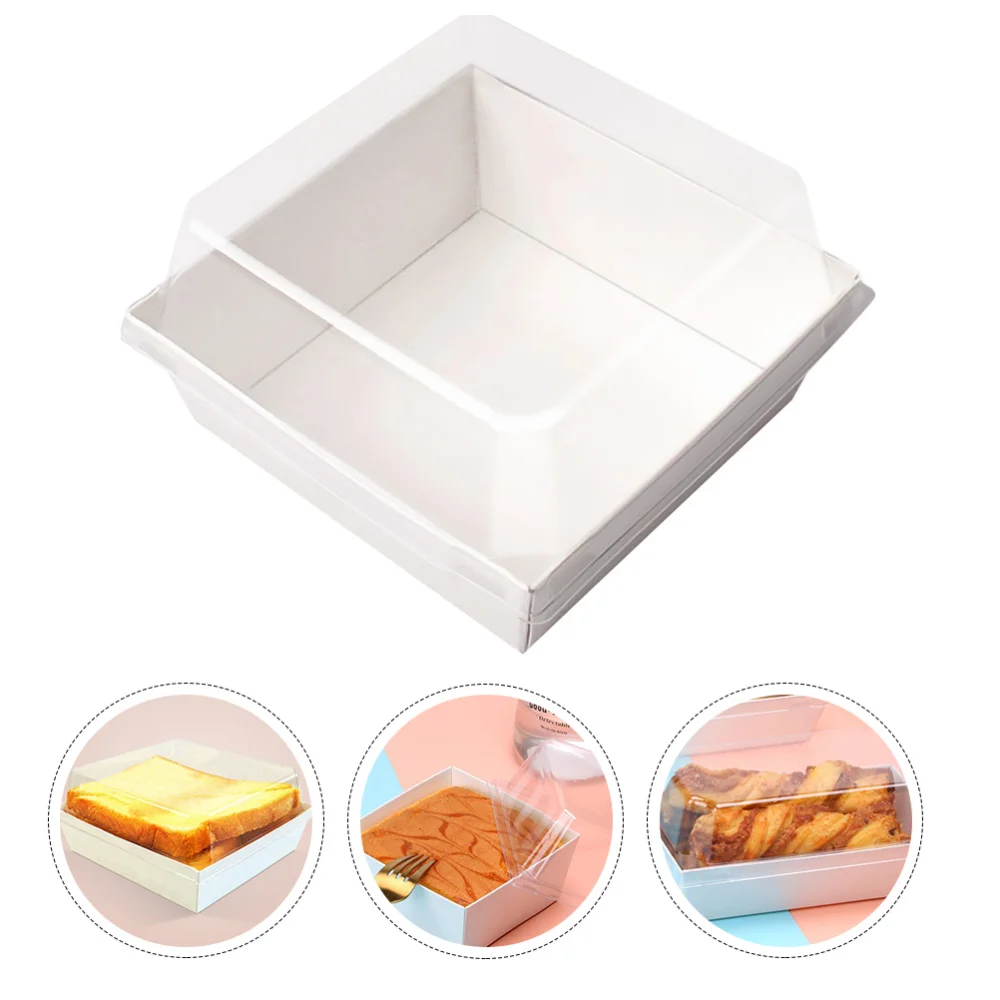 

1 Set Cake Boxes Bread Packing Box Thicken Square Boxes for Desserts