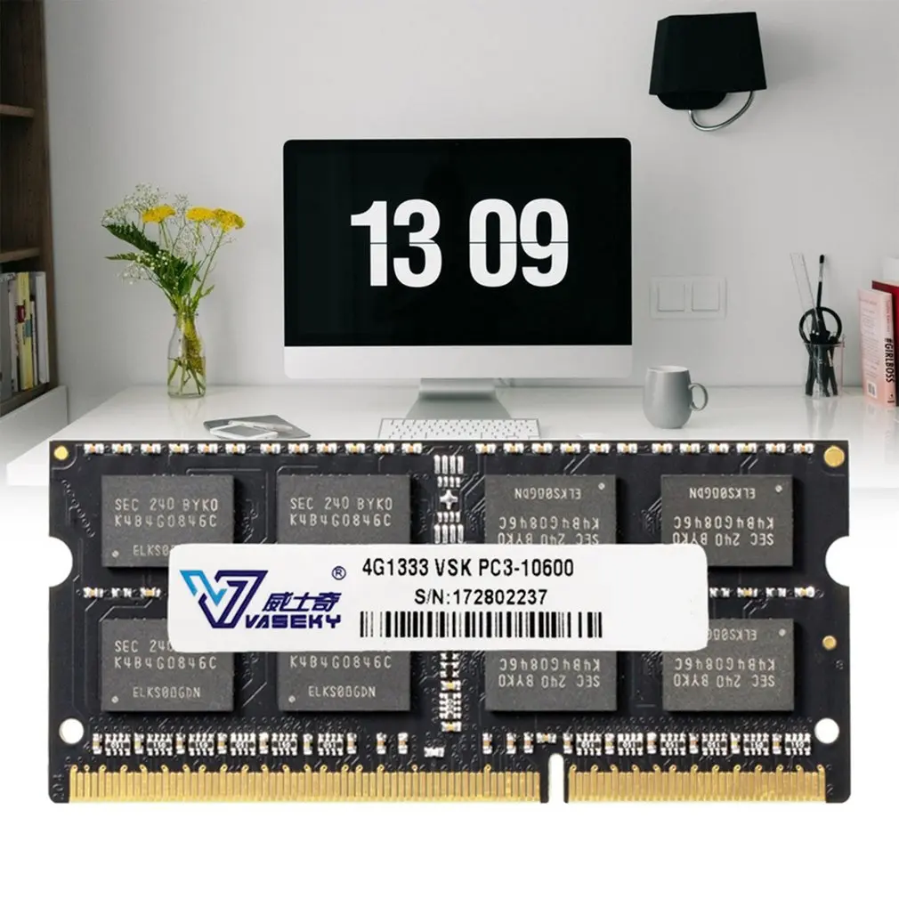Карта памяти vaseky DDR3 1333 4G прочный Настольный компьютер карта ram для игр бар 1600