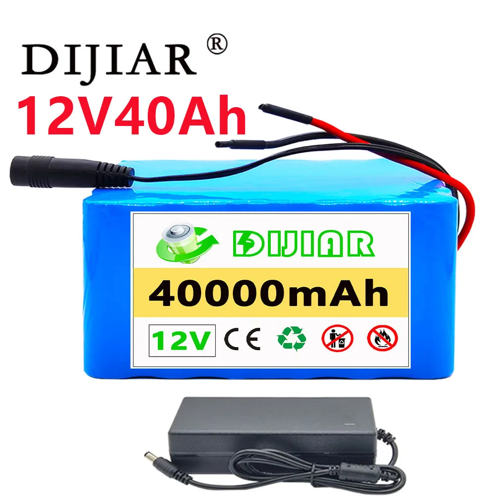 

Портативный аккумулятор Dijiar 12 в 40 А · ч, 6S, 6P, фотоэлектрический велосипед, электрический скутер + зарядное устройство 2 А