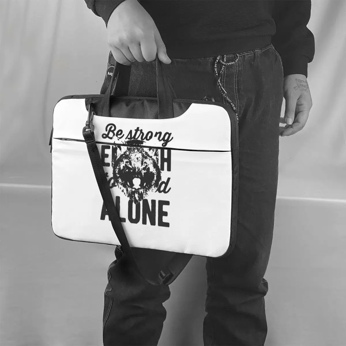 

Halloween Wolf Laptop Bag Case Business Clutch Computer Bag Carry Kawaii Laptop Pouch