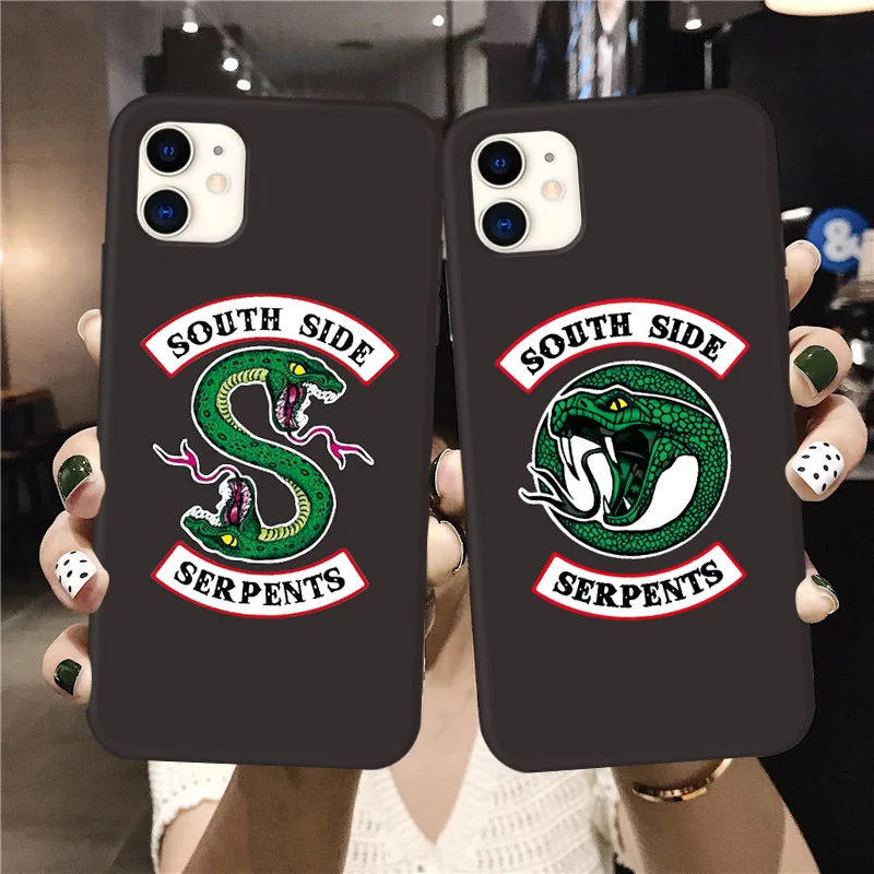 

TV Riverdale Southside Serpents Phone Case for IPhone 12 11 Pro MAX XR X XS MAX 7 8 6s Plus SE2020 Soft Silicone Back Cover Capa