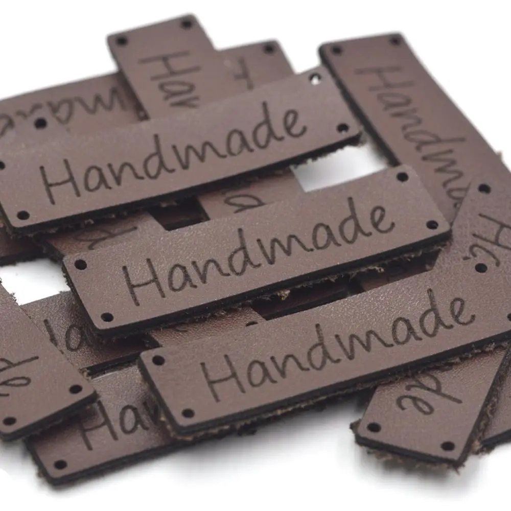 KALASO 20 штук коричневая Цвет ручной работы этикетки для одежды кожаной теги джинсы