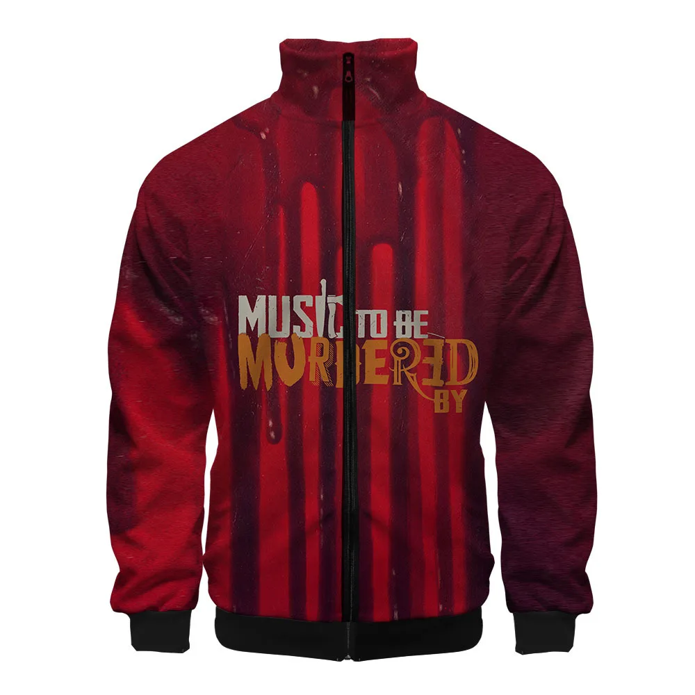 

Kpop Music To Be Murdered By Style Rap Singer Eminem 3D Colour Print Stand Collar 2020 Zipper Raglan Coat Autumn Sweatshirt tops