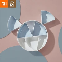 xiaomi youpin multi grid candy box double layer dried fruit box with lid fruit plate living room melon seed snack box dinner