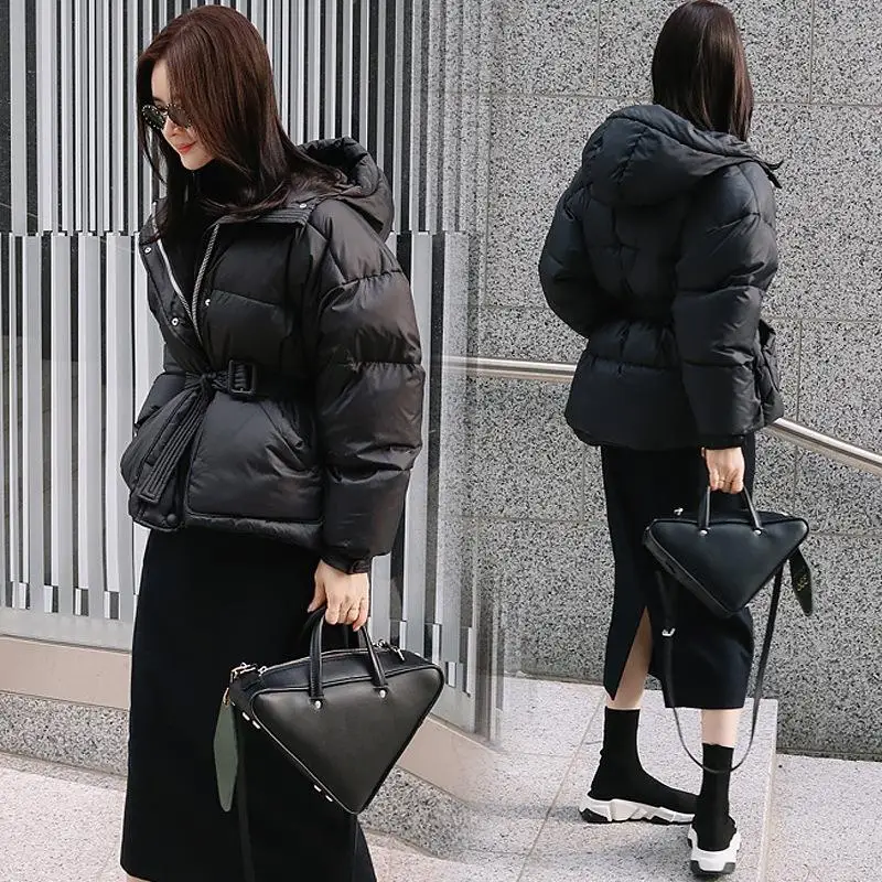 

2020 Autumn Winter Thick Women Jacket Cotton-padded Clothes Loose Female Coat Parka Plus Size Coats Snow Wear Outerwear
