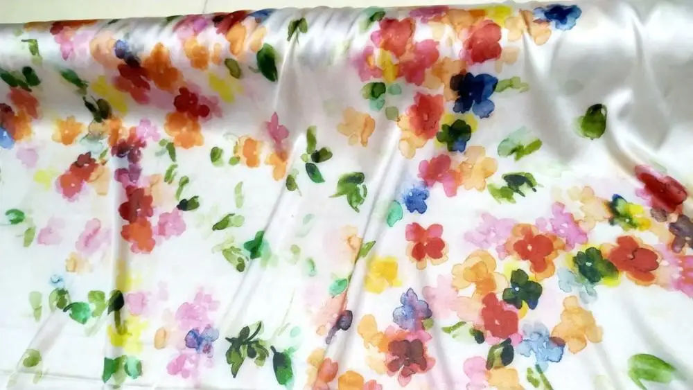 Лидер продаж Китайский стильное платье розовые цветы печатает fabric Brand стрейч