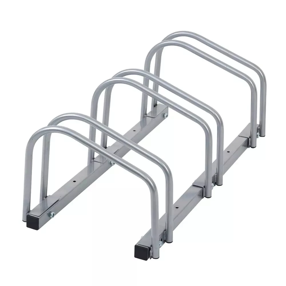 

Bike Floor Parking 3 and 6 Racks Bicycle Stand Steel Bike Stand Storage Garage Home Rack Holder Ground Garage