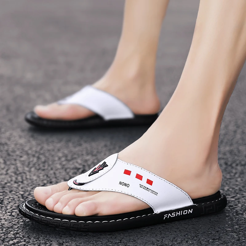 

Slide Sandals Men Vietnam Sandals Sandalle Homme For Men 2020 Sandali Uomo Leather Sandalen Heren Sandalias Hombre Cuero Sandale