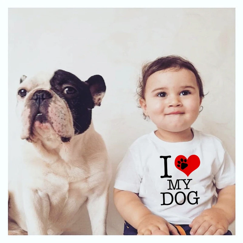 

Футболка с надписью «Dog Is My Best Friend» для мальчиков и девочек