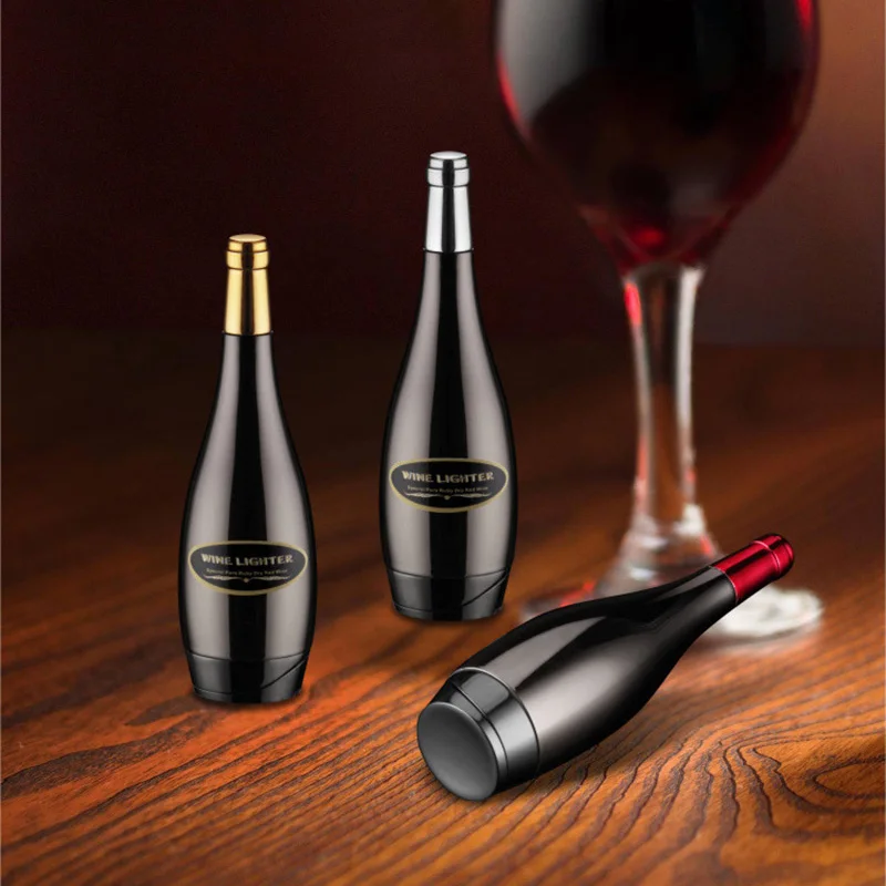 Зажигалка заправка Бутана зажигалки для бутылок красного вина креативные в