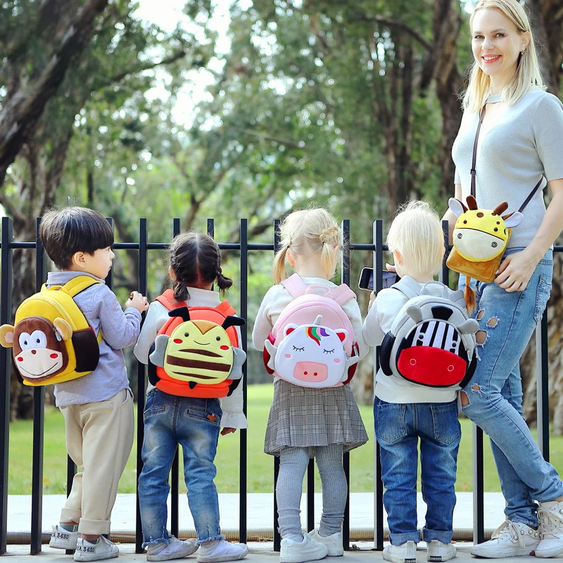 

High Quality Diving Fabric Kids Backpack Shark Cartoon Boy Satchel Fashion Girl Garden Bag Kindergarten Children Storage Bag
