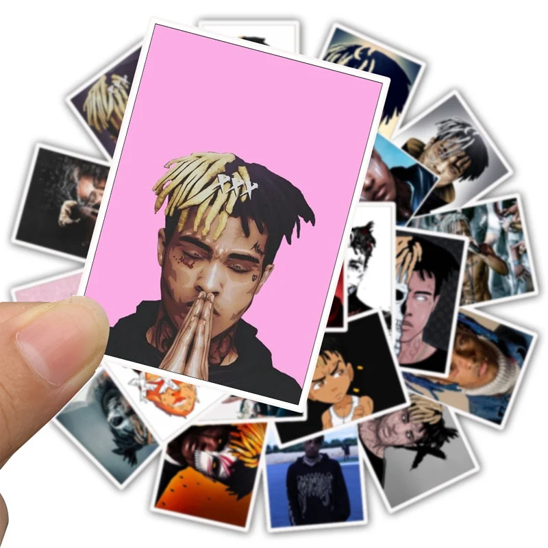 25 шт. музыкальный Рэппер xxxtentation стикеры s для чехол гитары холодильник ноутбук
