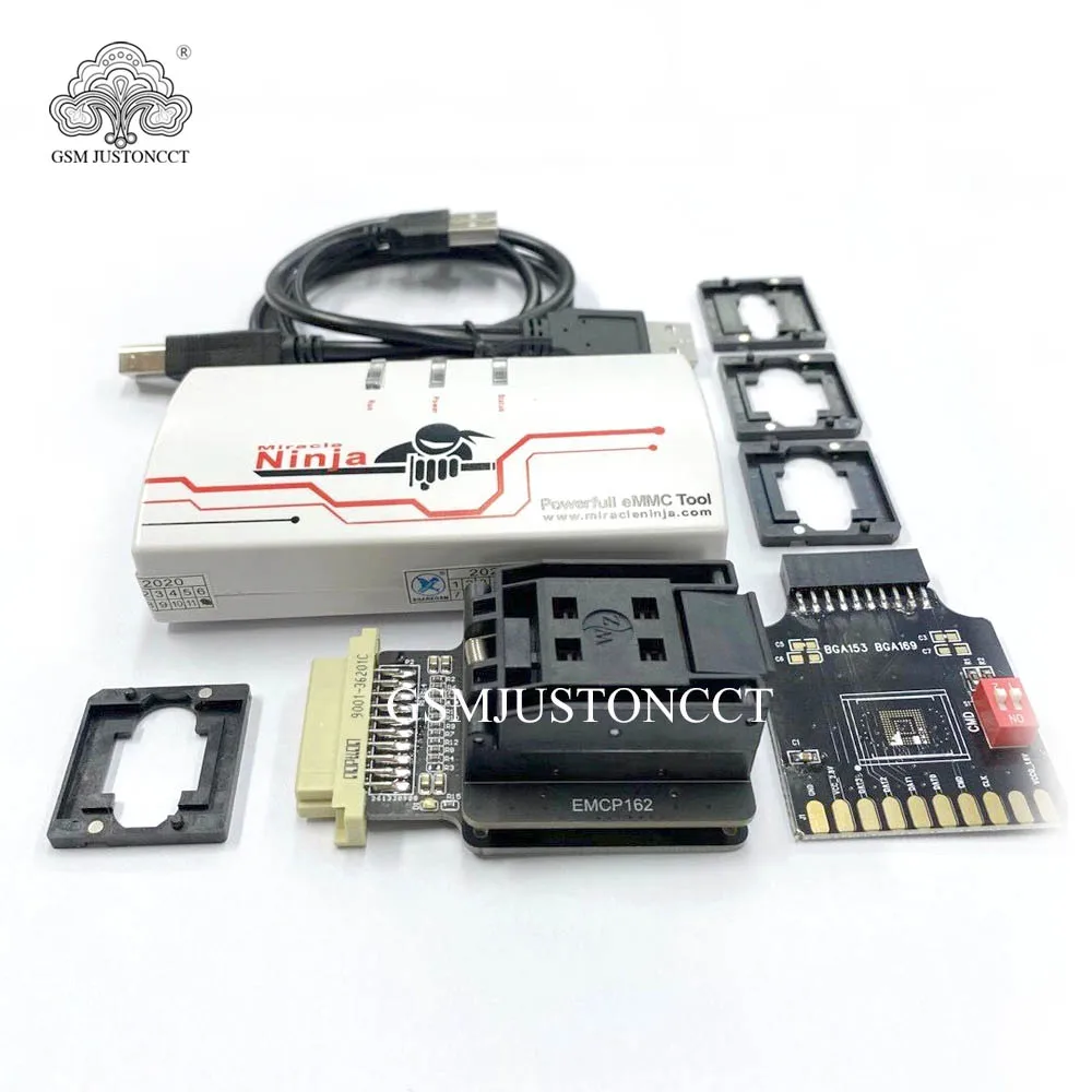 Оригинальная коробка Miracle Minja Box с 4-дюймовым адаптером emmc для bga 186162221169153254 |