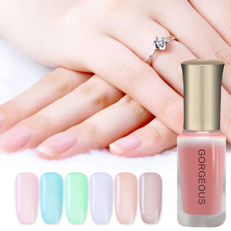 Новый лак для ногтей яркого цвета телесного Быстросохнущий полупрозрачный