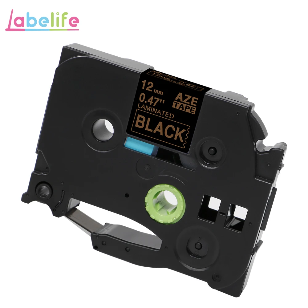 AZe-334 Labelife tze231 лента 1 шт. совместимый Brother PTouch для PT-D210 принтер этикеток 12 мм TZe 231 431 TZe TZ231 TZe-231 производитель этикеток - Цвет: AZe-334