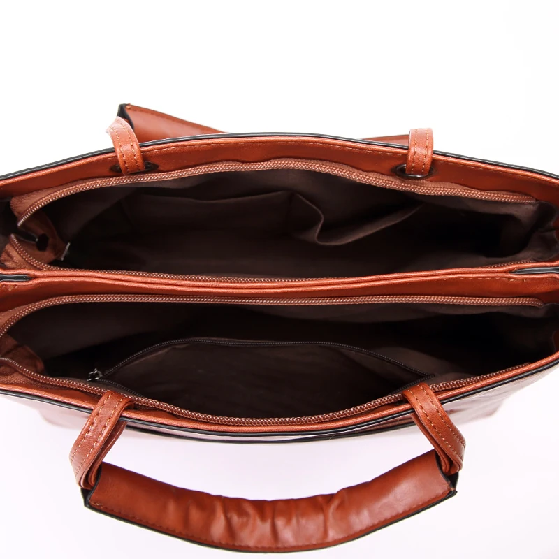 Женская сумка на плечо Tinkin однотонная винтажная Повседневная из искусственной