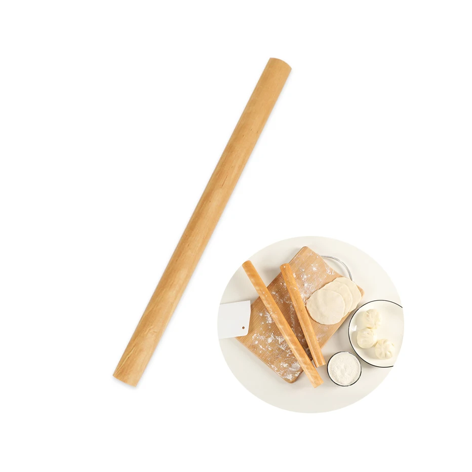 

Kitchen Wooden Rolling Pin Non-Stick Fondant Pastry Cooking Baking Tools Accessories Cake Decoration Dough Roller