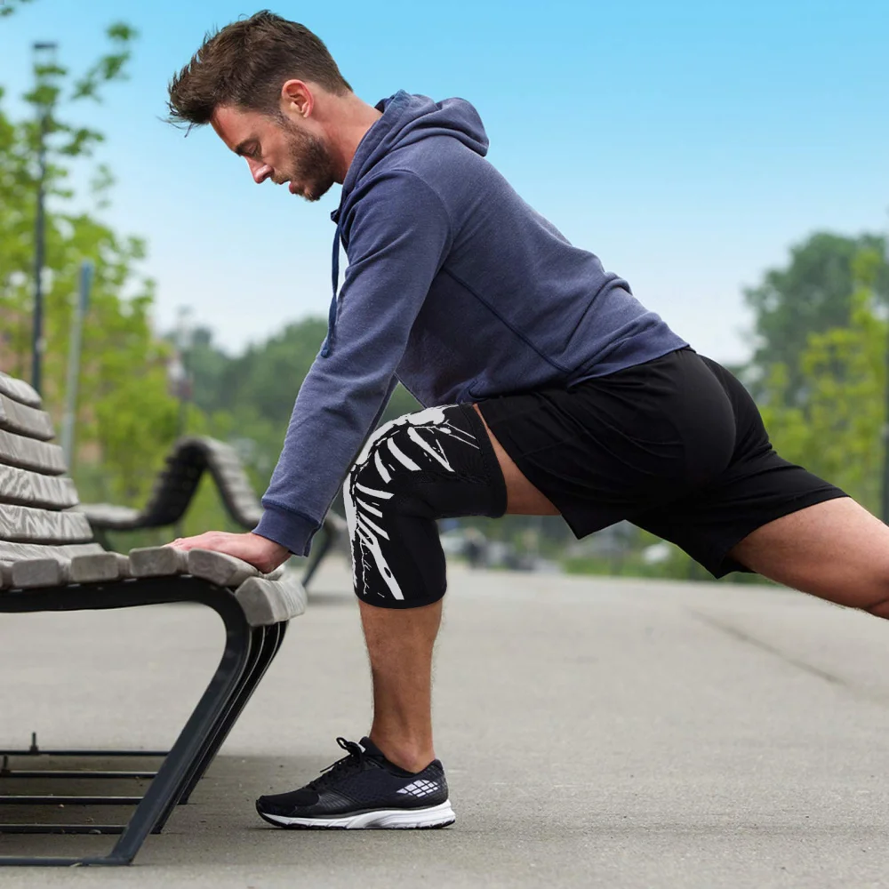 

1 Pair Fashionable Exercise Kneecap Knee Sleeve for Sports Fitness and Workout