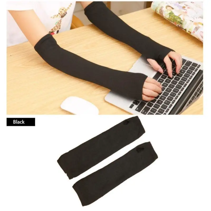 

Women Elbow Gloves Warmer Long Arm Warmer Fingerless Gloves Elbow Mittens Winter Warmer Equipment Outdoor Equipment Protect New