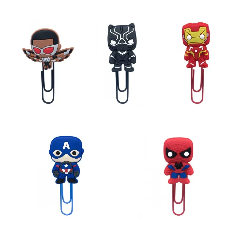 4058-234 11 12 mix25 25 шт. Marvel Мстители закладки для детская бумага зажимы школьные офисные канцелярские страницы держатель для учеников подарок на день рождения - Цвет: 4058-234 11 12 mix25