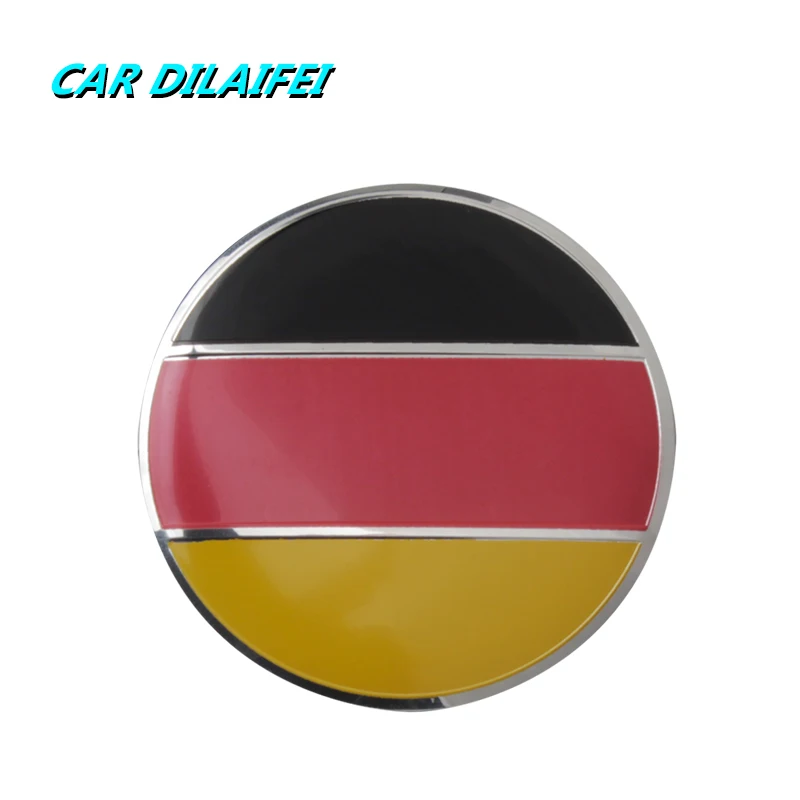 4 шт./лот 56 мм немецкий флаг сплав колеса автомобиля центр ступицы колпачки
