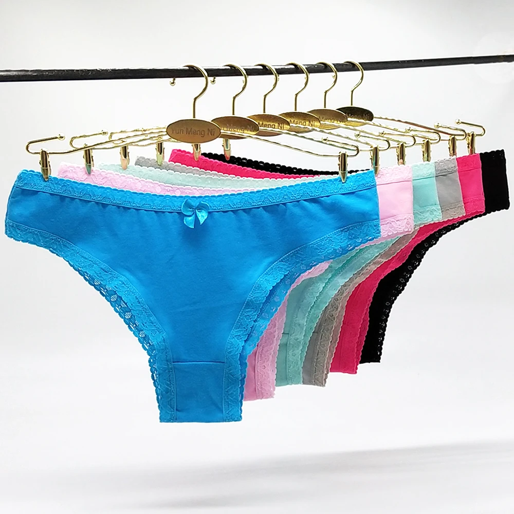 

Cotton Panties Sexy Panty Briefs Lace Women Underwear Lingerie Bikini Panties for Female Ladies Pantys Underpants Pack 12 PCS
