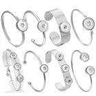 Новые ювелирные изделия высокого качества из нержавеющей стали кнопки браслеты подходят 18 мм 12 мм кнопки ювелирные изделия защелки браслеты