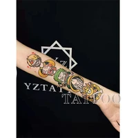 5 pieces anime collection luffy ace waterproof long lasting arm legtemporary tattoo stickers