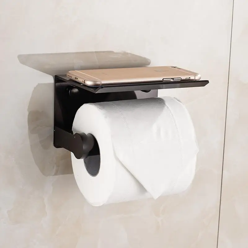 Держатели для туалетной бумаги держатель вашего телефона с пепельницей полкой