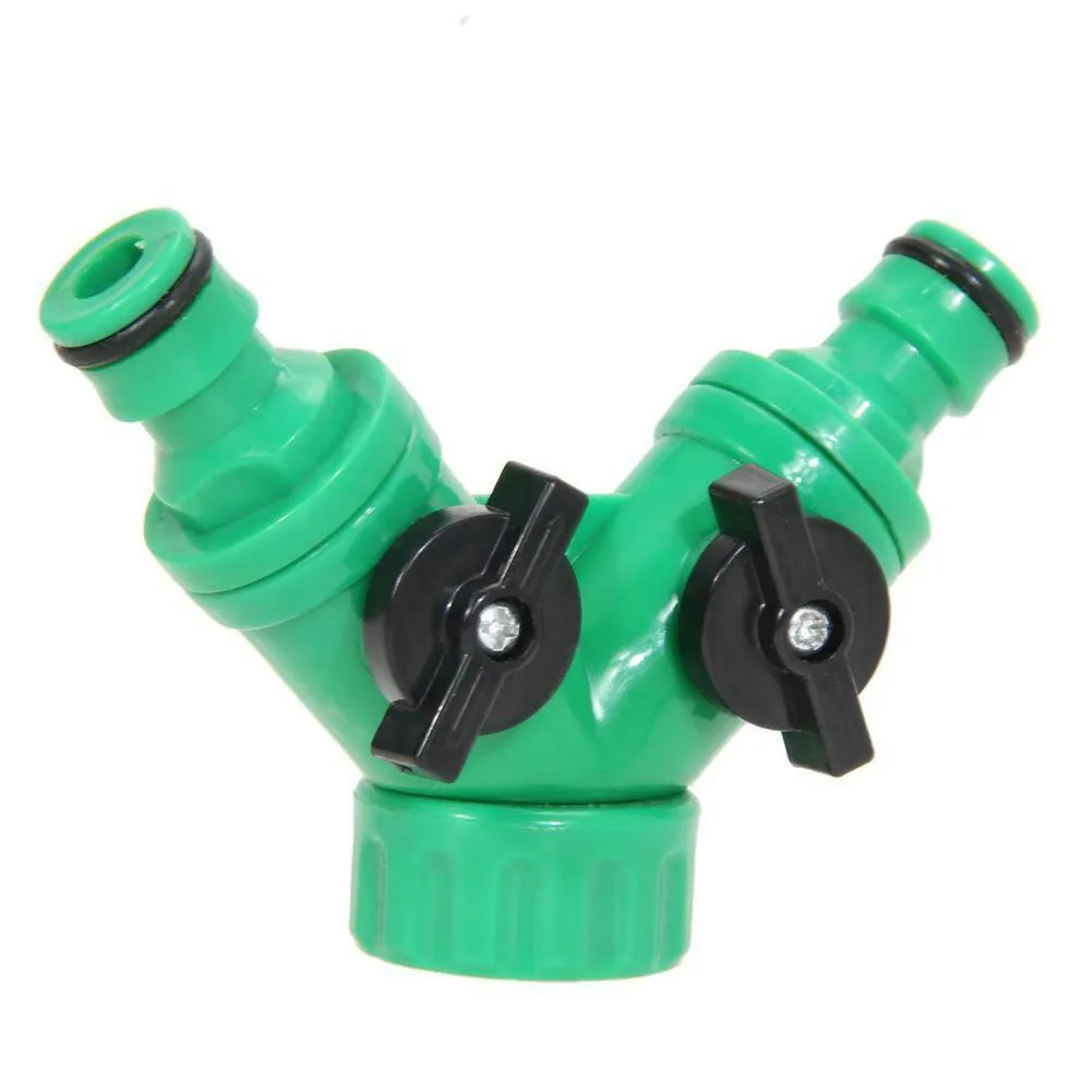 

Plant 2 Way Plastic Connector Standard Universal Valve Watering Garden