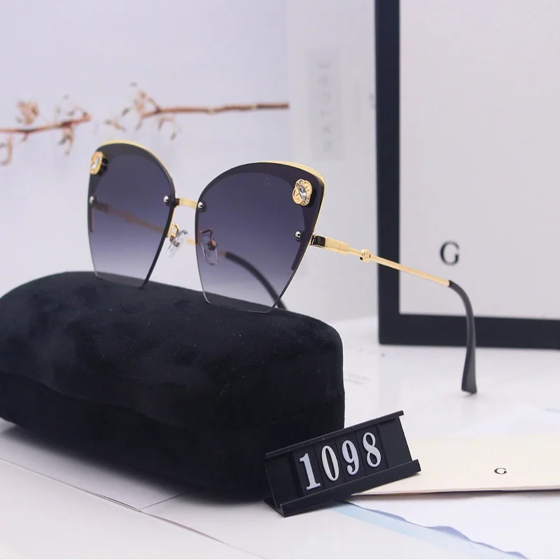 

New Women Sunglasses Butterfly Colorful Designer Brand Sunglasses High Quality Half Frame Sunglassesuv400