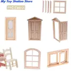 1:12 куклы, мебель для дверей, Имитационные миниатюрные игрушки, сделай сам, деревянные двери, куклы, аксессуары для дома, игрушки для детей