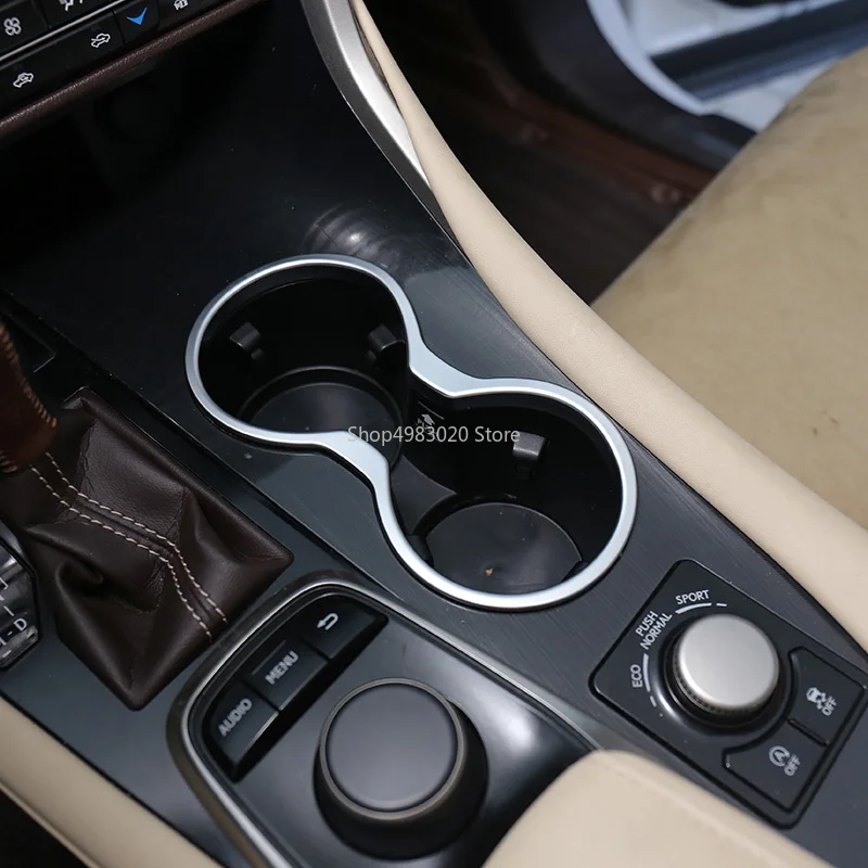 Для Lexus RX Class RX350 RX405h 2016-2018 АБС-пластик, жемчуг, хромированный Внутренний подстаканник, накладка, аксессуары для автомобиля Для Lexus RX Class RX350 RX405h 2016-2018 АБС-пластик, жемчуг, хромированный Внутренний подстаканник, накладка, аксессуары для автомобиля