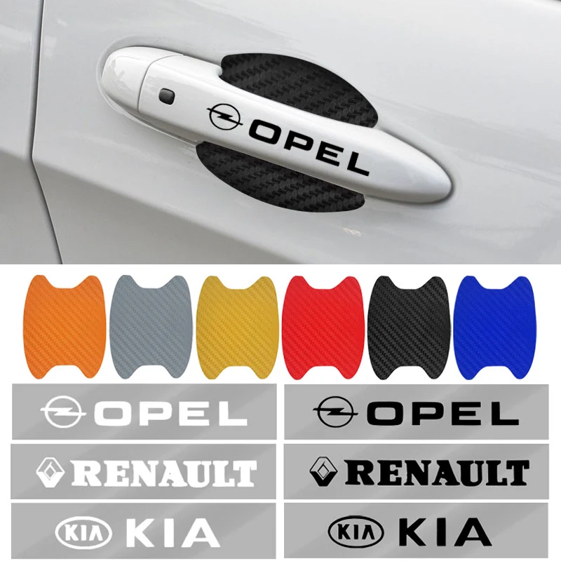 1 Набор автомобильный дверная ручка из углеродного волокна Стикеры для Suzuki Swift