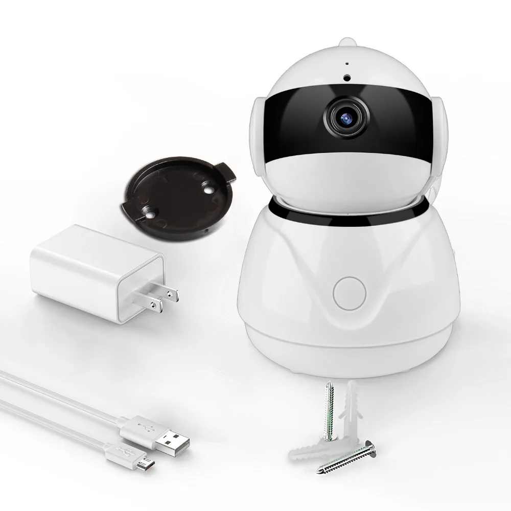 Интеллектуальная домашняя ip камера панорамирование наклон Wi Fi облачное
