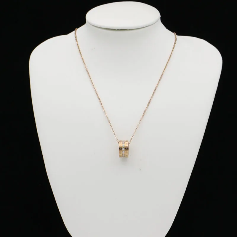 Fengnee Роскошные ювелирные изделия из нержавеющей стали для женщин Любовь розовое