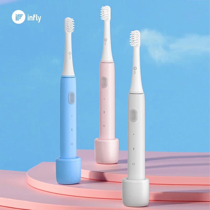 

Infly Ultrasonic P60 Electric Toothbrush Adult Whitening Waterproof USB Induction Charging Ultra-long Standby Travel Toothbrush