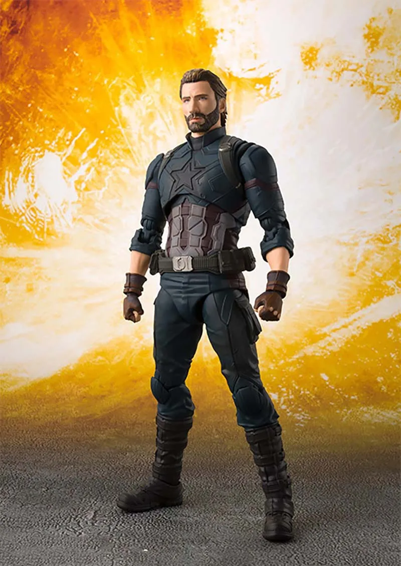 Экшн-фигурка Marvel SHF Captain America Infinity военная модель игрушки | Игрушки и хобби