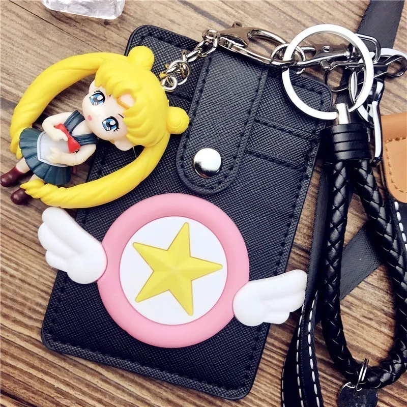 Kawaii Мультфильм Ключ карта с Брелок ID держатель для карт милые банковские кредитные карты пакеты на день рождения Рождественский подарок для подруги