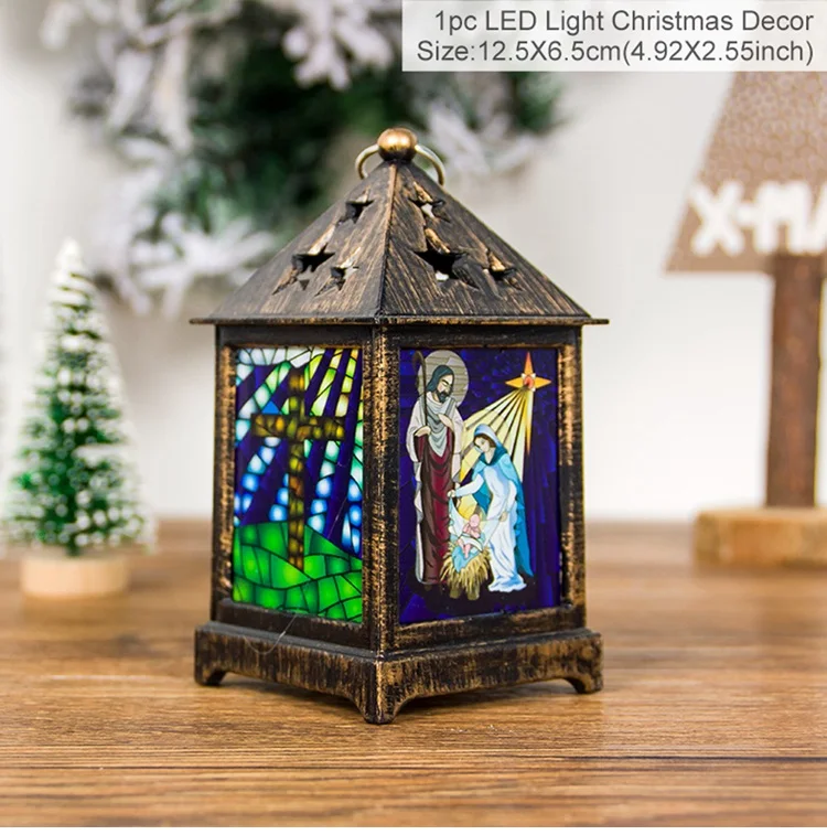 Christmas Light Украшения со светодиодами Рождество свет Рождественские украшения для украшения дома рождественские аксессуары Navidad счастливый год - Цвет: Christmas Light