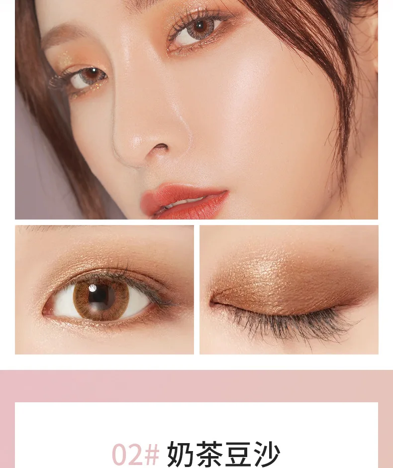 Тупой голый макияж тени для век диск земля цвет девушки ленивые