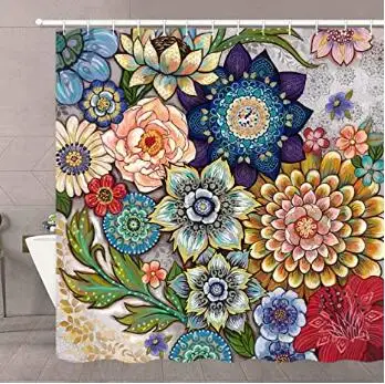 Halloween Horror Bloody Hands Shower Curtains Waterproof With 12 Hooks Bathroom 3D For Kids Girls Boys Cartoon | Дом и сад