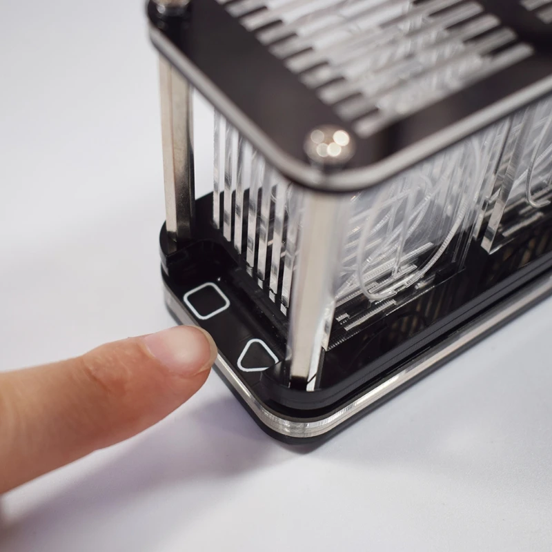 

Time Tube Glow Tube Quasi-glow Tube Clock LED Digital Full Color RGB Night Light Bar Atmosphere Clock Home Decoration Gift