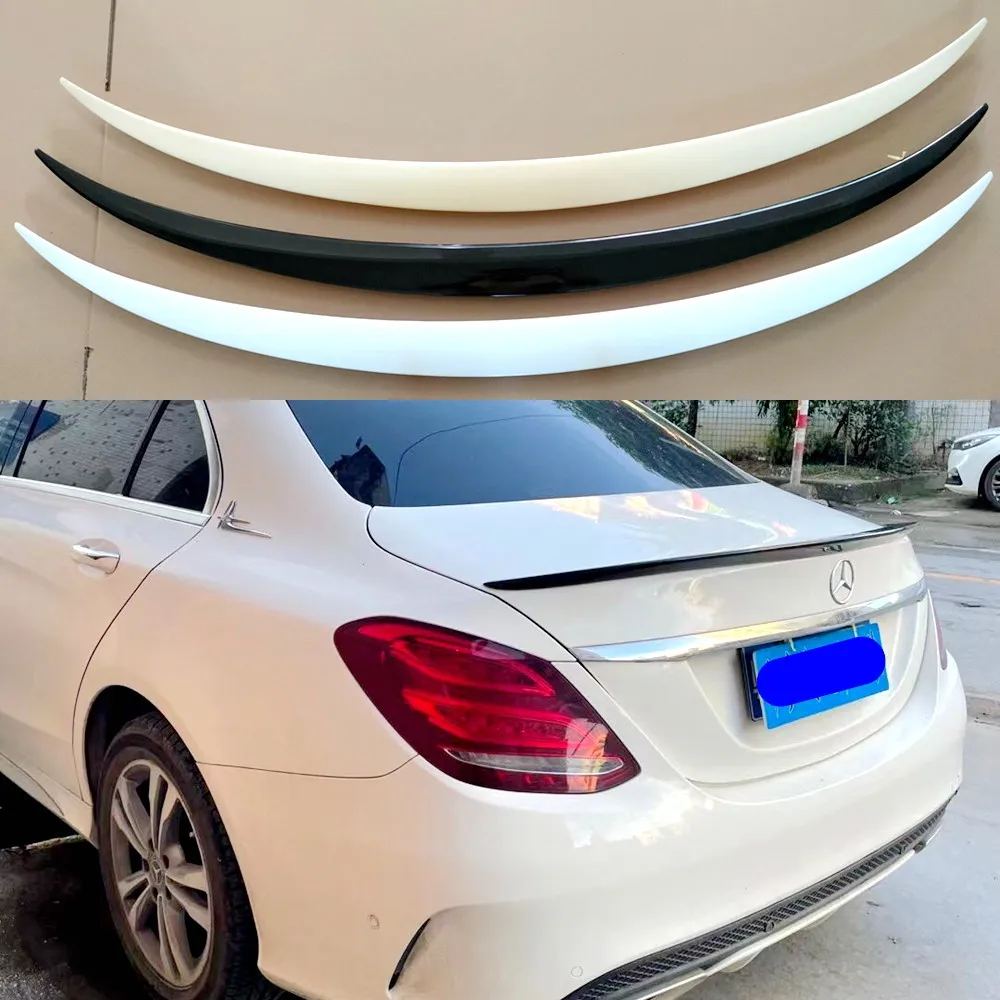 

Спойлер для Mercedes Benz W205 2014-2020 C180/C200/C230 C-класс высококачественный спойлер для заднего крыла автомобиля цветной задний спойлер
